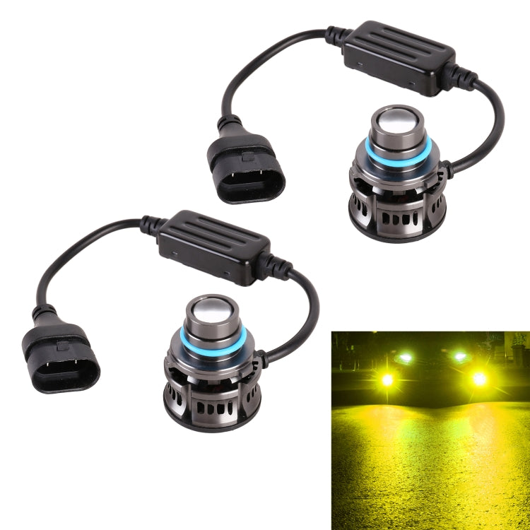 1 Pair 9006 27W / DC12V Car Aluminum Alloy Flashing LED Headlight, 9006 Flashing (Gold Light), 9006 Flashing (Lime Green), 9006 Flashing (White Light), 9006 Flashing (Blue Light)