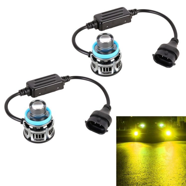 1 Pair H11 27W / DC12V Car Aluminum Alloy Flashing LED Headlight, H11 Flashing (Blue Light), H11 Flashing (Gold Light), H11 Flashing (Lime Green), H11 Flashing (White Light)