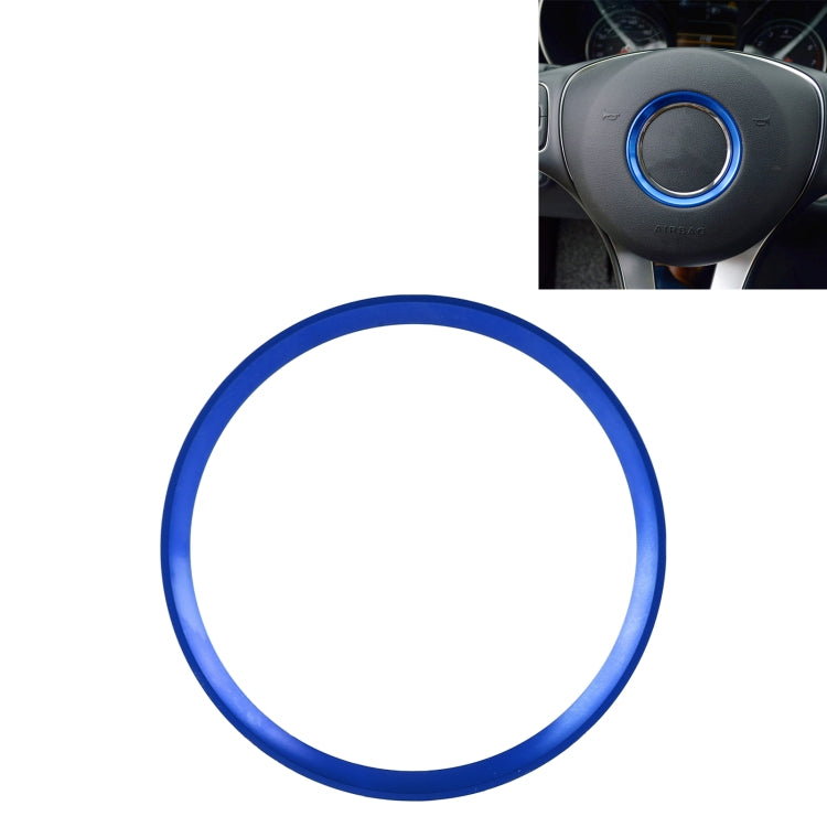 Car Steering Wheel Decorative Ring Cover for Mercedes-Benz,Inner Diameter: 5.8cm, 5.8cm (Blue), 5.8cm (Red), 5.8cm (Silver)