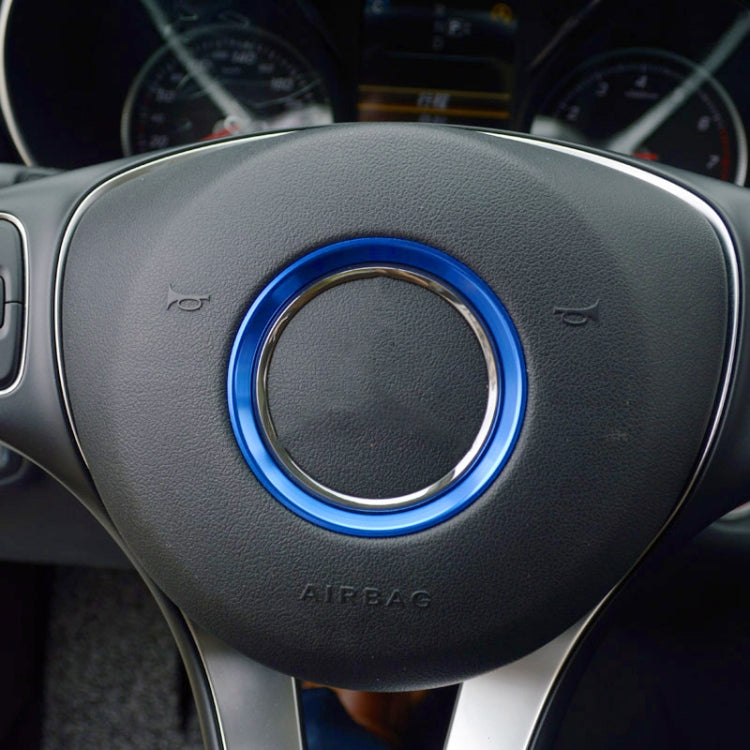 Car Steering Wheel Decorative Ring Cover for Mercedes-Benz,Inner Diameter: 5.8cm, 5.8cm (Blue), 5.8cm (Red), 5.8cm (Silver)