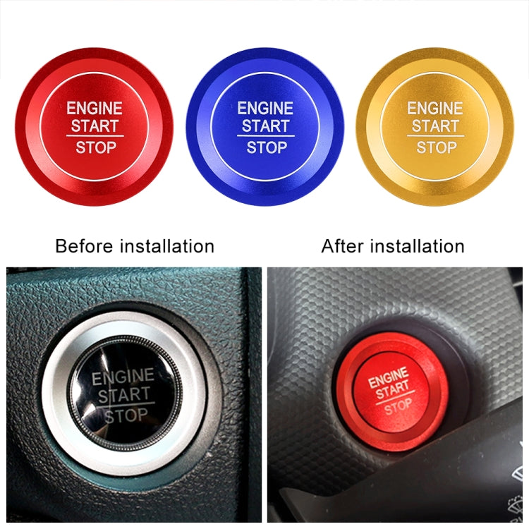 Car Engine Start Key Push Button Ring Trim Sticker for Honda, For Honda