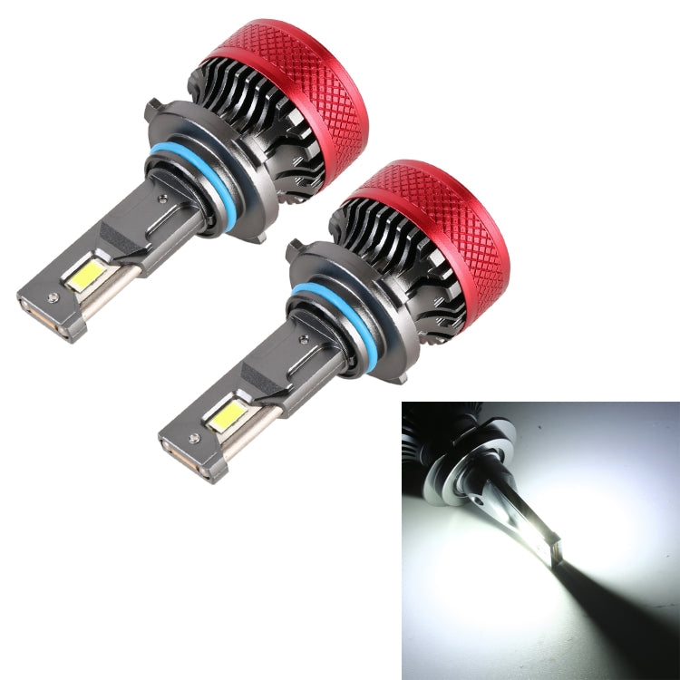 1 Pair 9006 DC12V 65W 6000K 6500LM LED Car Headlights, 9006