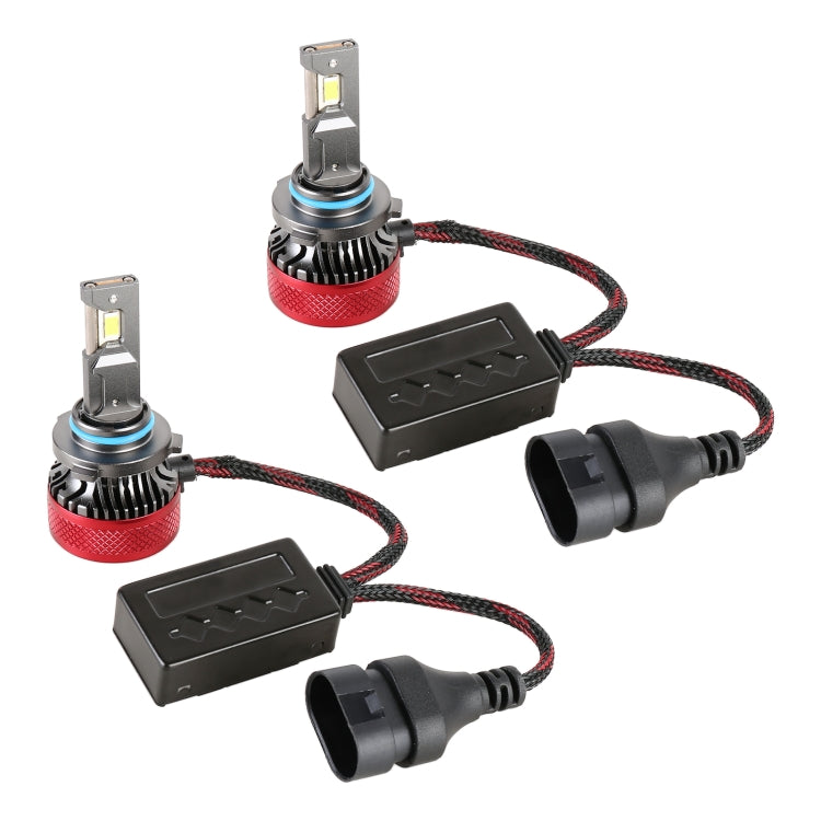 1 Pair 9006 DC12V 65W 6000K 6500LM LED Car Headlights, 9006