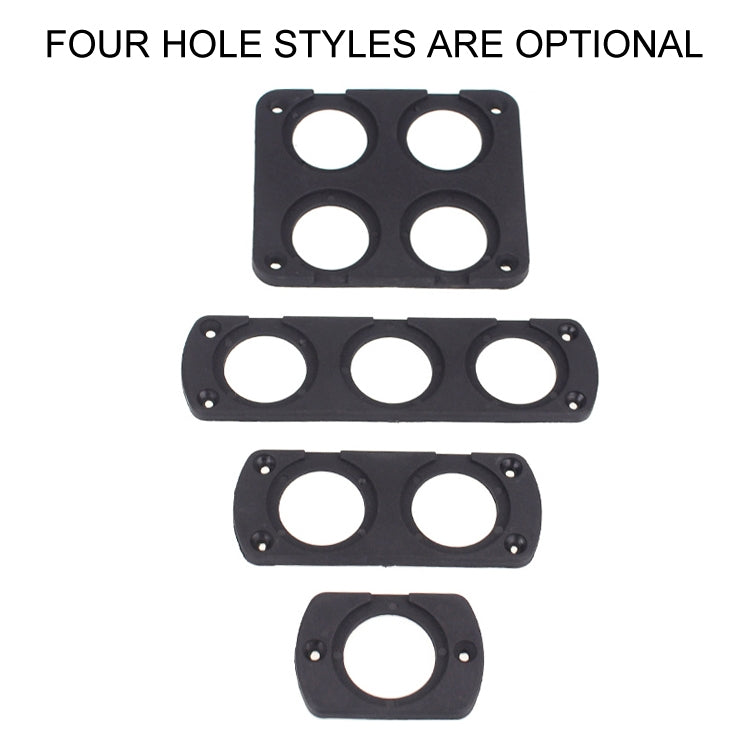 5 PCS 1 Hole Car Modified USB Charging Voltmeter Cigarette Lighter Panel, 1 Hole
