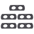 5 PCS 2-Hole Car Modified USB Charging Voltmeter Cigarette Lighter Panel, 2-Hole