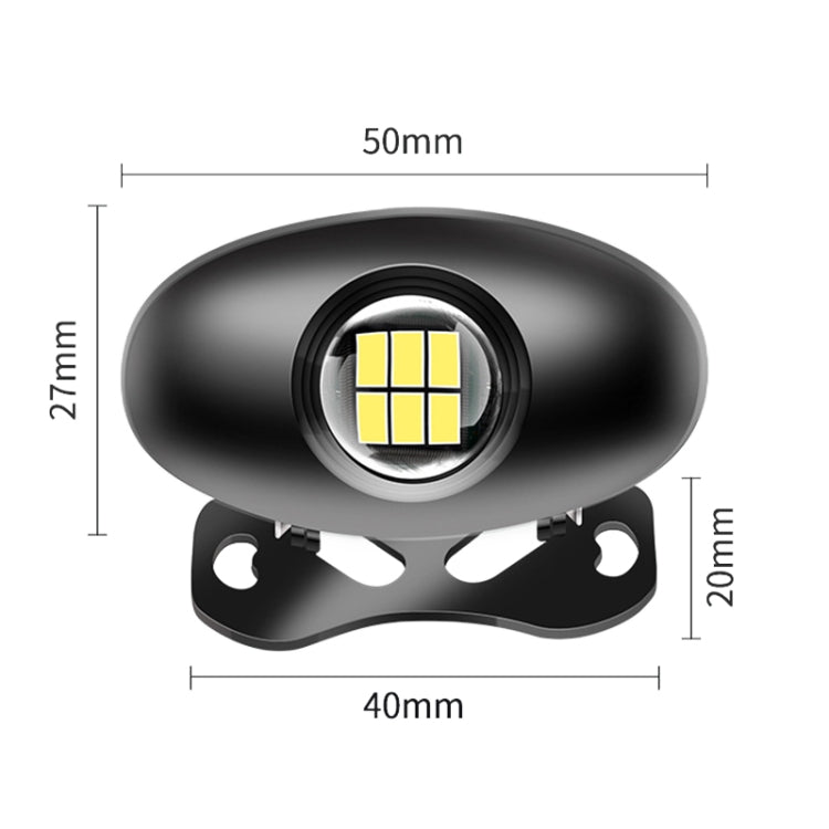 Car Adjustable LED Super Bright Reversing Light, Reversing Light (Black), Reversing Light (Silver)