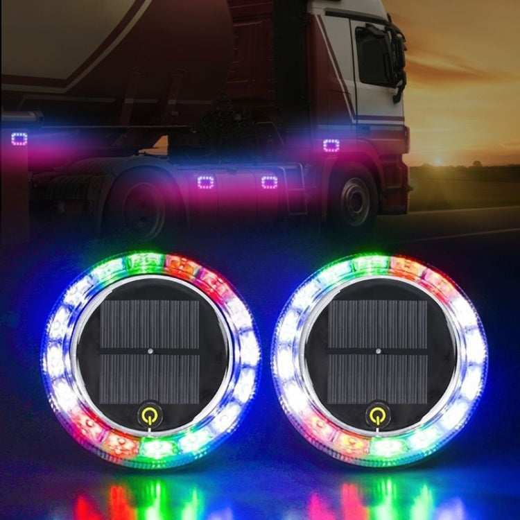 2 PCS Car Touch Light Solar LED Flashing Light, Touch