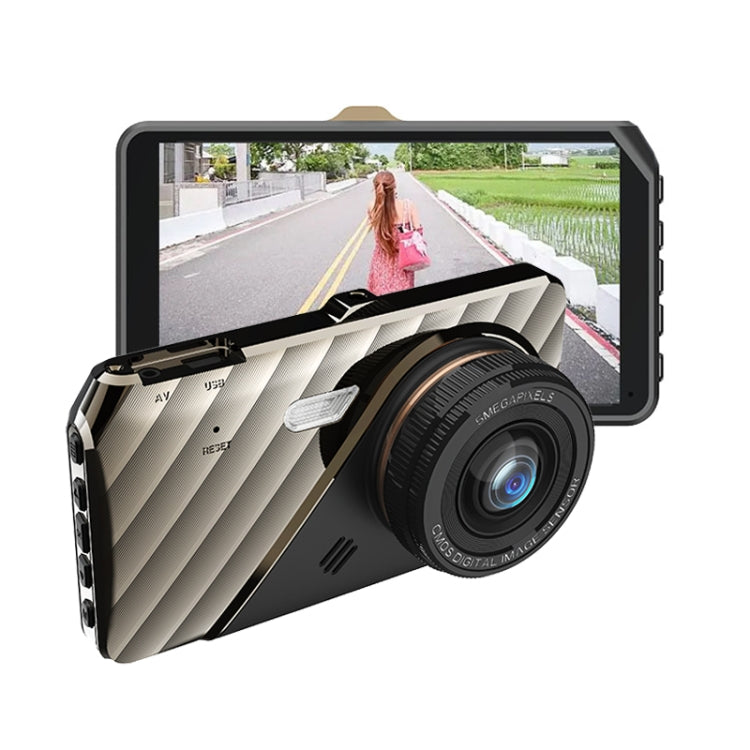 Q50 Car 4 inch HD 1080P Night Vision Front and Rear Dual-lens Driving Recorder, Q50