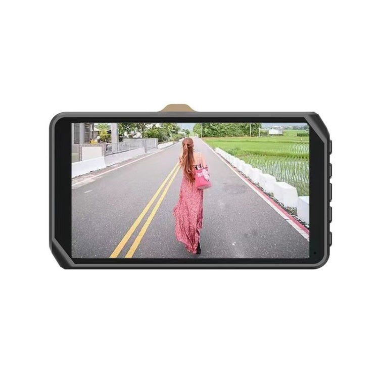 Q50 Car 4 inch HD 1080P Night Vision Front and Rear Dual-lens Driving Recorder, Q50