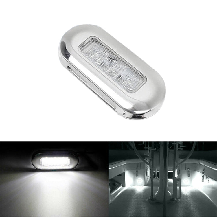 MK-056 Ship / Yacht 3 inch 12V LED Waterproof Stainless Steel Underwater Light, 12V White Light, 12V Blue Light