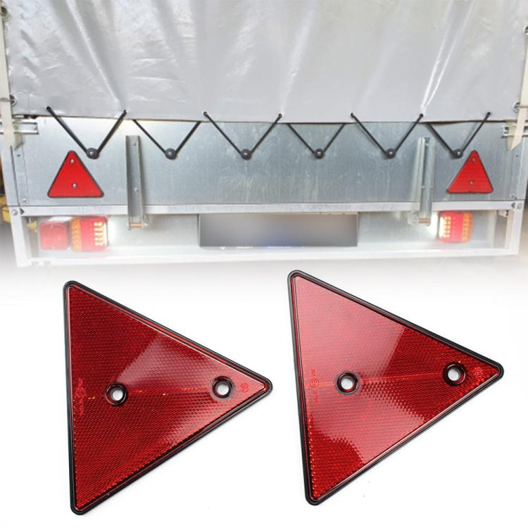 5 PCS MK-292 Trucks Trailers RV IP67 Waterproof Triangular Red Reflector, Triangular Red Reflector