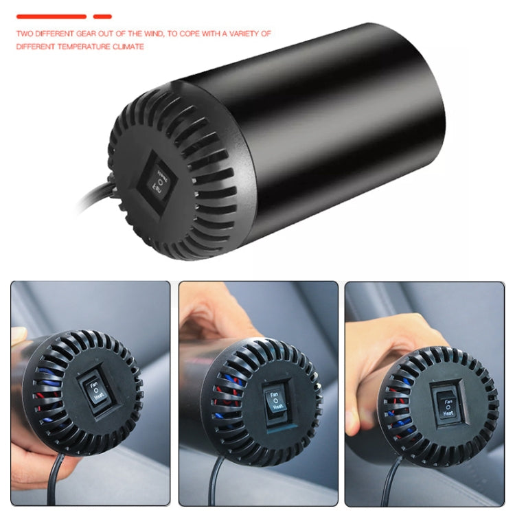 Car High-Power Cylinder Heater 12V Defogging Defroster with Purification and Holder, with Purification and Holder