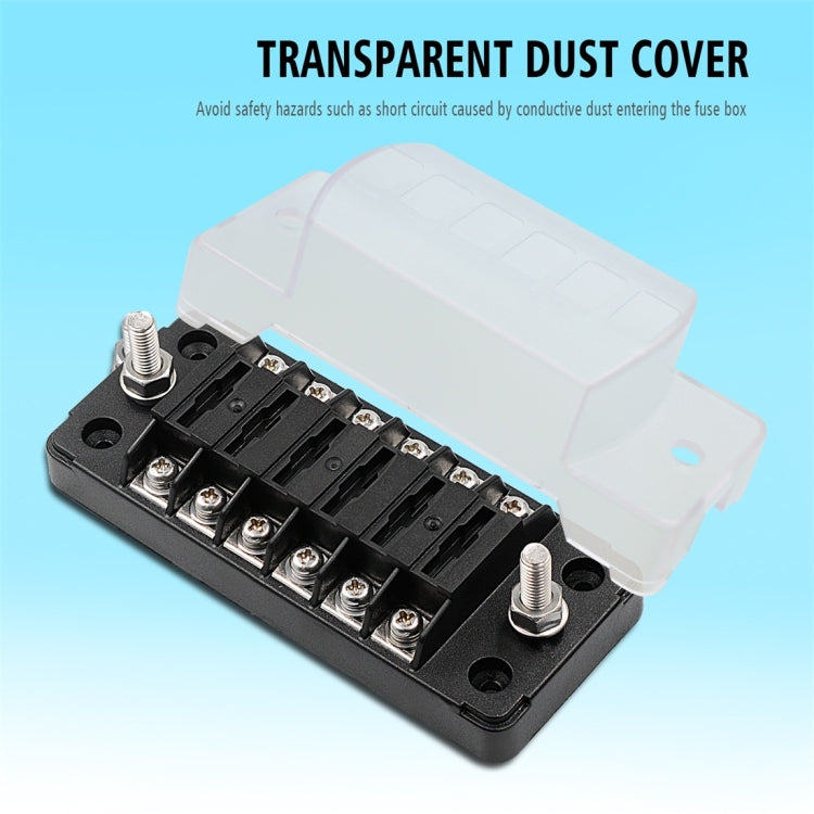 CS-979A1 FB1903 1 In 1 Out 6 Ways No Distinction Positive Negative Fuse Box without Fuse for Auto Car Truck Boat, CS-979A1