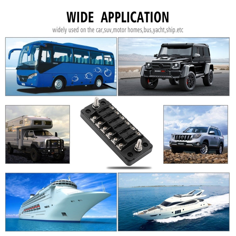CS-979A1 FB1903 1 In 1 Out 6 Ways No Distinction Positive Negative Fuse Box without Fuse for Auto Car Truck Boat, CS-979A1