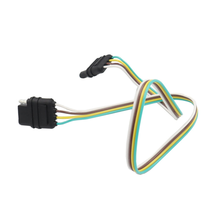 4 Pin Trailer Light Wire Harness Extension 18 Gauge 4-Way Flat Wiring Connector, CP-0618