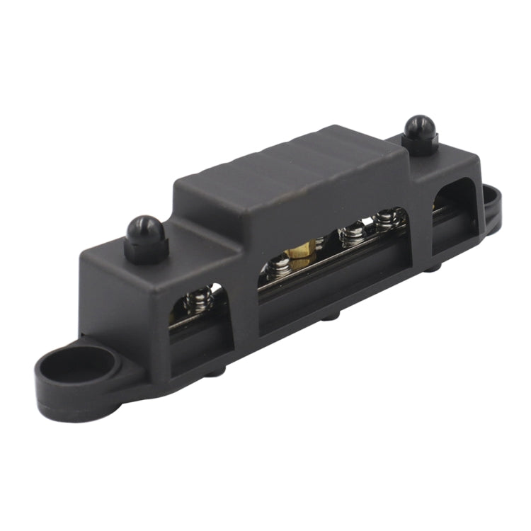 1 Pair 48V 150A M6 Power Distribution Terminal Block Battery Bus Bar Set, M6