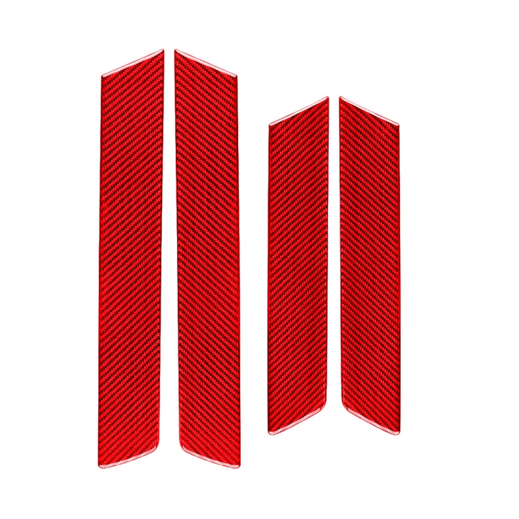 4 PCS Set for Honda CRV 2007-2011 Carbon Fiber Car Interior Door Panel Trim Decorative Sticker,Left and Right Drive Universal, Interior Door Panel Trim