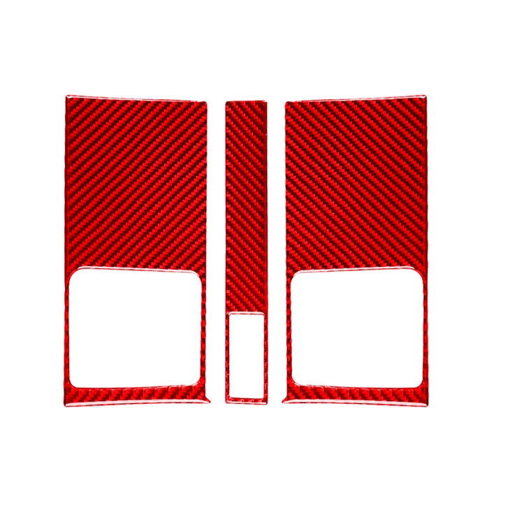 3 PCS Set for Honda CRV 2007-2011 Carbon Fiber Car Central Control Air Outlet Panel Decorative Sticker,Left and Right Drive Universal, Central Control Air Outlet Panel