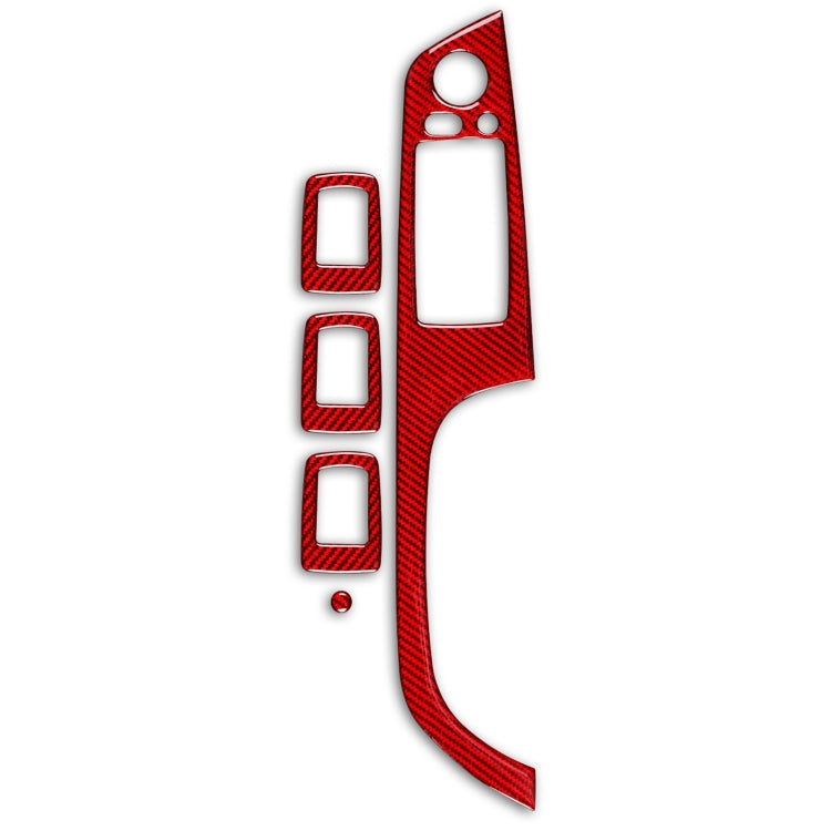 5 PCS Set for BMW 3 Series E90 Carbon Fiber Car Right Driving Lifting Panel Decorative Sticker with Folding, Diameter: 37.8cm, Right Driving Lifting Panel