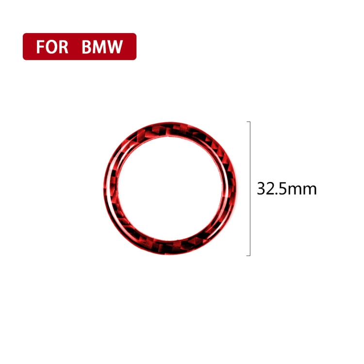 For BMW 3 Series E90 Carbon Fiber Car One-button Start Decorative Sticker, Left and Right Drive, Car One-button Start
