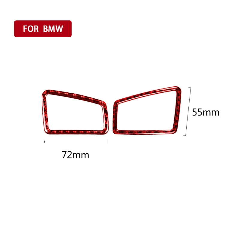 2 PCS Set for BMW 3 Series E90 Carbon Fiber Car Instrument Air Outlet Decorative Sticker,Left Drive, Car Instrument Air Outlet,Left Drive