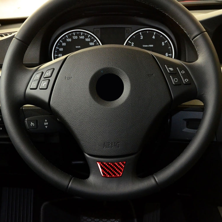 For BMW 3 Series E90 Little B Version Carbon Fiber Car Steering Wheel Decorative Sticker, Little B Version Car Steering Wheel