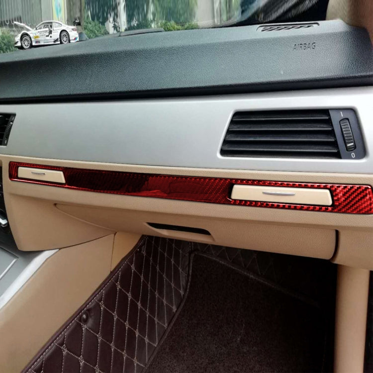 For BMW 3 Series E90 CarBon Fiber Car Water Cup Strip Decorative Sticker,Left Drive, Car Water Cup Strip,Left Drive