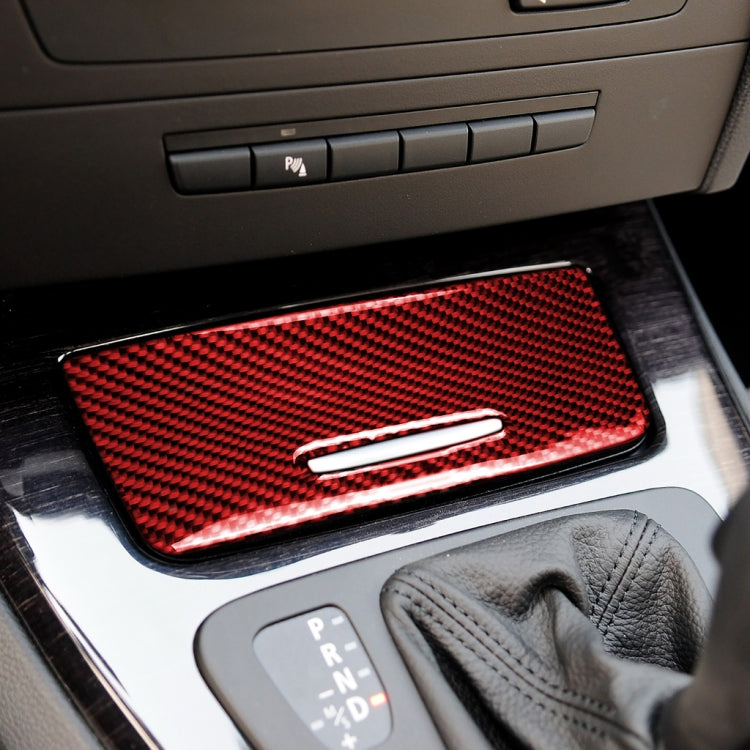 For BMW 3 Series E90 Carbon Fiber Car Ashtray Panel Decorative Sticker, Car Ashtray Panel