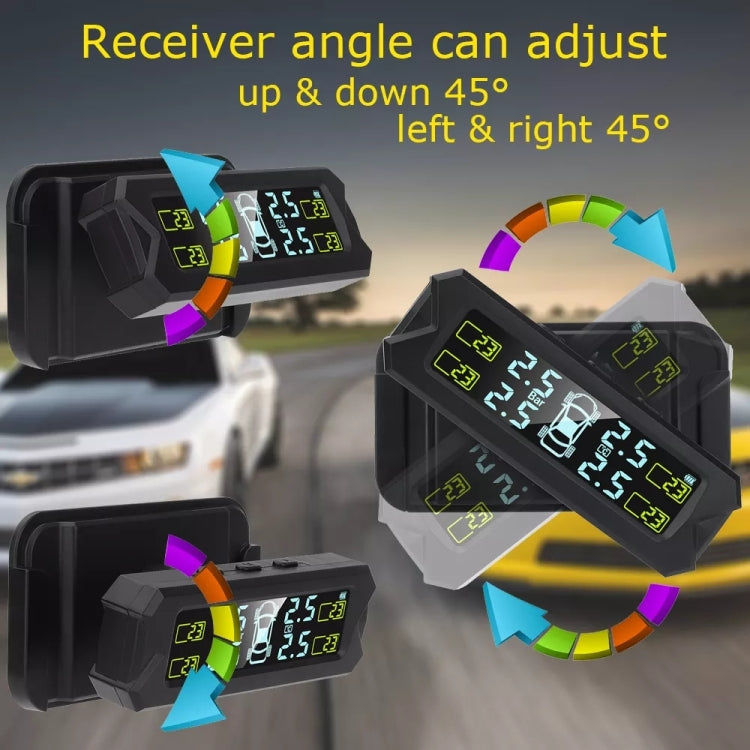 Car High Precision Solar Charging Tire Pressure Monitoring System TPMS, External Beep Sensor, External Beep Sensor