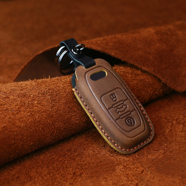 For Audi Series Car Cowhide Leather Key Protective Cover Key Case, B Version 2011-2018, For Audi,B Version, For Audi, B Version
