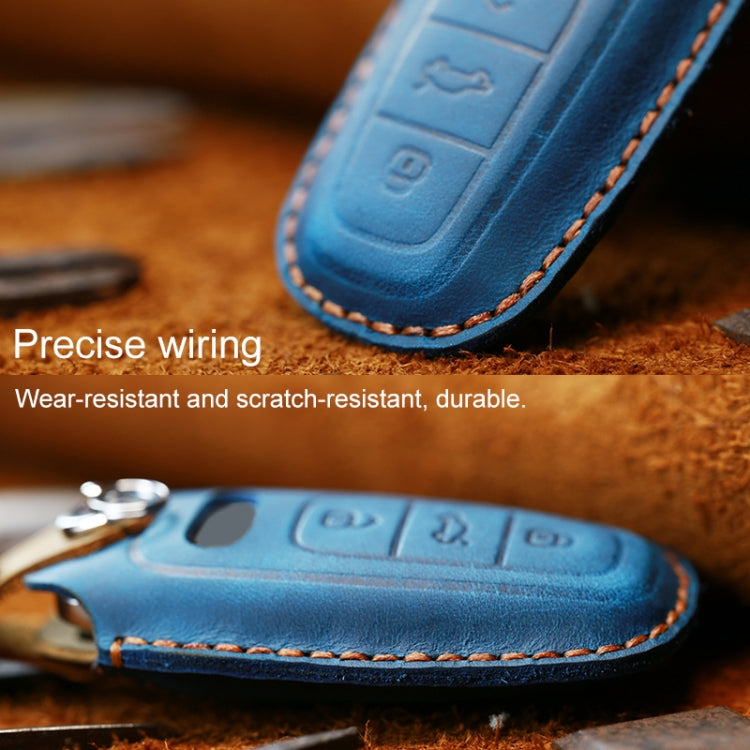 For Audi Series Car Cowhide Leather Key Protective Cover Key Case, B Version 2011-2018, For Audi,B Version, For Audi, B Version