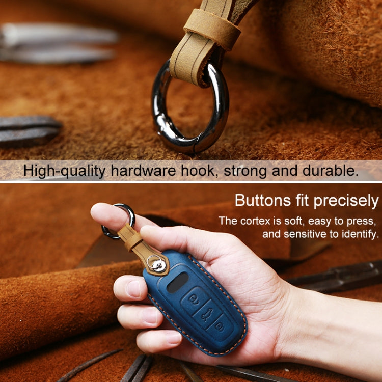 For Audi Series Car Cowhide Leather Key Protective Cover Key Case, B Version 2011-2018, For Audi,B Version, For Audi, B Version