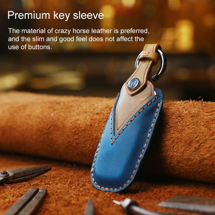 For Audi Series Car Cowhide Leather Key Protective Cover Key Case, B Version 2011-2018, For Audi,B Version, For Audi, B Version