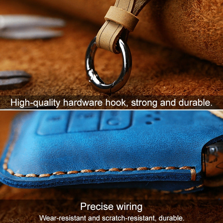 For Honda Car Cowhide Leather Key Protective Cover Key Case, Four Keys Version, For Honda, Four Keys Version, For Honda , Four Keys Version