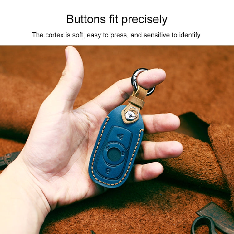 For Buick Car Cowhide Leather Key Protective Cover Key Case, Five Keys Version, For Buick, Five Keys Version