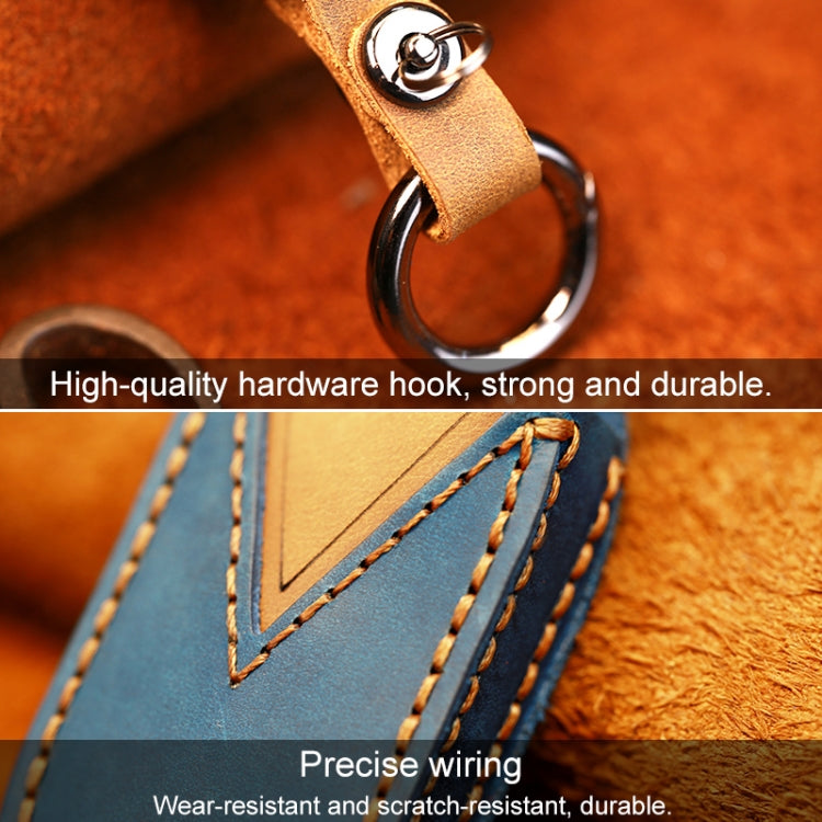 For Buick Car Cowhide Leather Key Protective Cover Key Case, Five Keys Version, For Buick, Five Keys Version