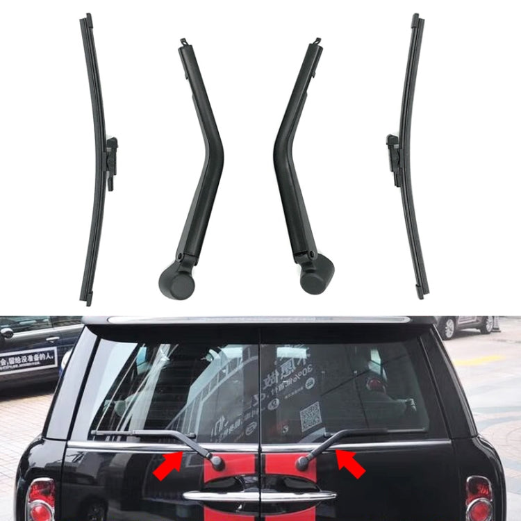 JH-MINI02 For BMW Mini Cooper R55 2007-2012 Car Rear Windshield Wiper Arm Blade Assembly 61 62 2 756 280, For BMW Mini Cooper R55 2007-2012