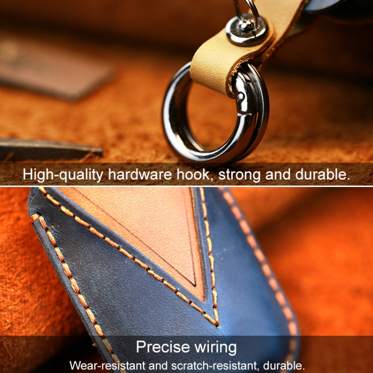 For BMW Old Style Car Cowhide Leather Key Protective Cover Key Case, Two Keys Version, For BMW Old Style, Two Keys Version, For BMW, For BMW Old Style