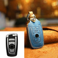 For BMW Old Style Car Cowhide Leather Key Protective Cover Key Case, Three Keys Version, For BMW Old Style, Three Keys Version