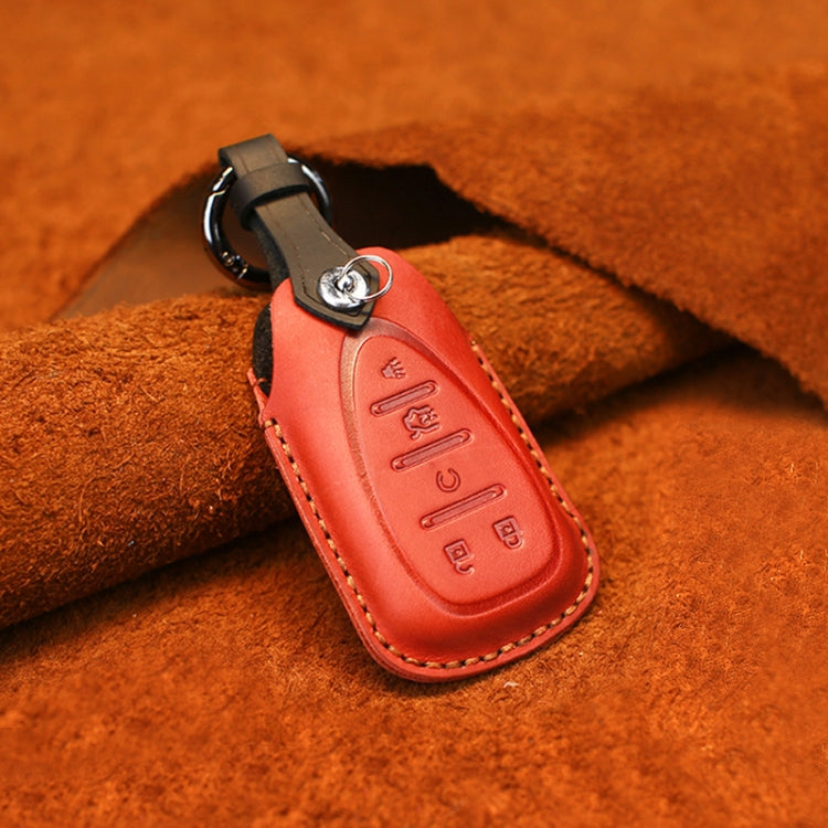 For Chevrolet Car Cowhide Leather Key Protective Cover Key Case, Five Keys Version, For Chevrolet, Five Keys Version, For Chevrolet
