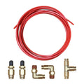 18 Feet 1/4 inch Air Hose Pipe Tube Kit with 1/4 NPT Elbow Fitting, 18 Feet 1/4 inch