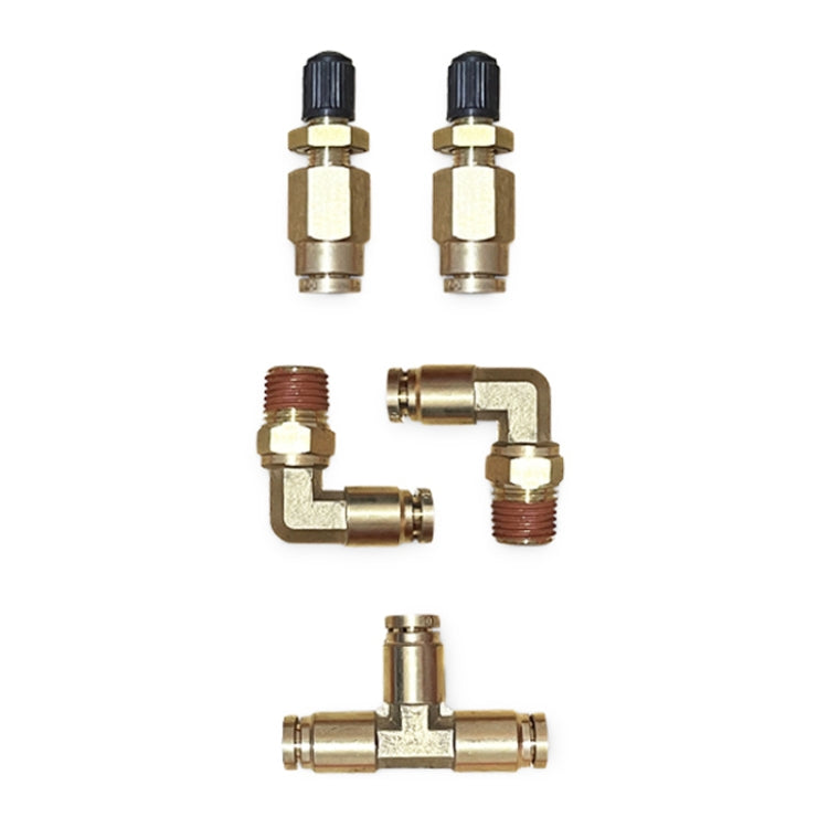18 Feet 1/4 inch Air Hose Pipe Tube Kit with 1/4 NPT Elbow Fitting, 18 Feet 1/4 inch