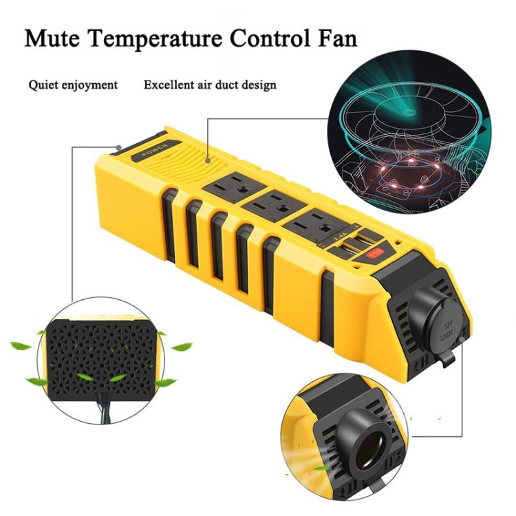 12V to 110V 150W Car Correction Sine Wave Inverter, US Plug, 150W