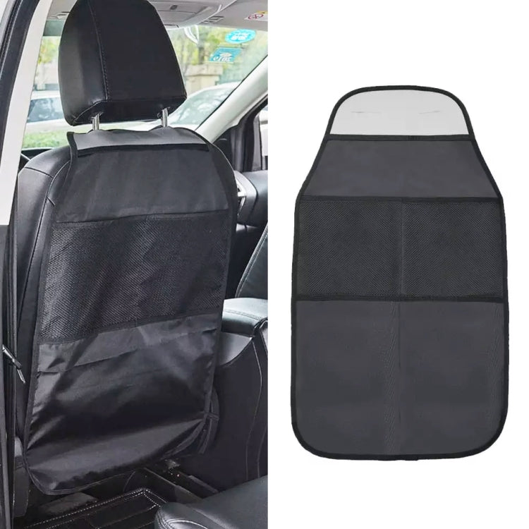 2pcs Car Rear Seat Protection Children Anti-kick Pad with Storage Bags Seat Back Anti-dirty Pad, Car Anti-kick Pad