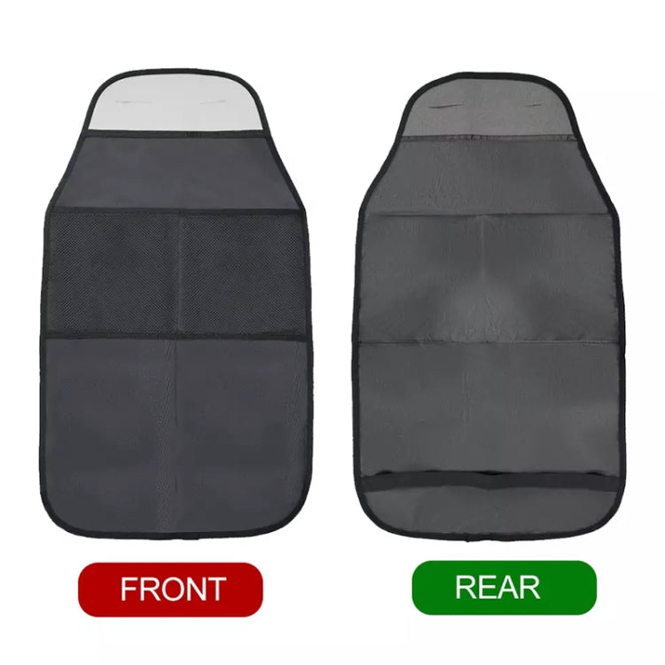 2pcs Car Rear Seat Protection Children Anti-kick Pad with Storage Bags Seat Back Anti-dirty Pad, Car Anti-kick Pad