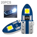 20pcs T10 3030-2SMD Car White Light LED Clearance Light Lamp, T10 3030-2SMD