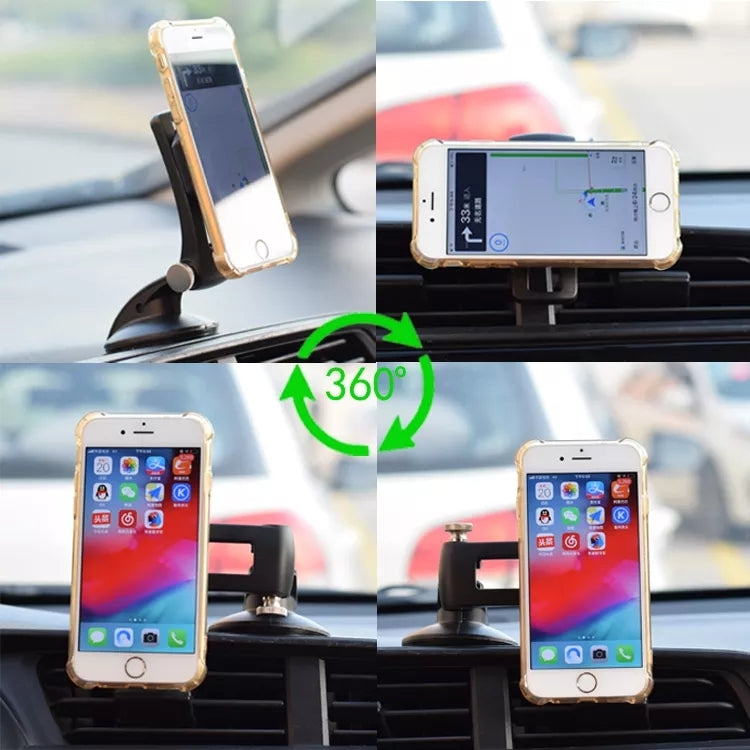 Multifunctional Car Center Console Dashboard Suction Cup Magnetic Phone Holder, Suction Cup Magnetic (Black), Suction Cup Magnetic (Green)