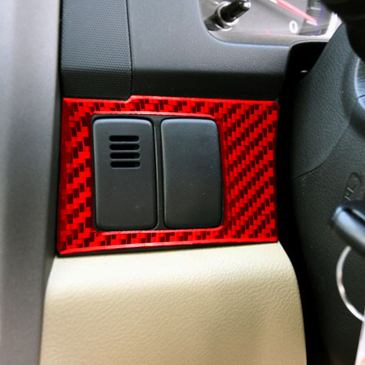 2 PCS Set for Honda CRV 2007-2011 Carbon Fiber Car Central Control Card Box Panel Decorative Sticker, Right Drive, Central Control Card Box, Right Drive