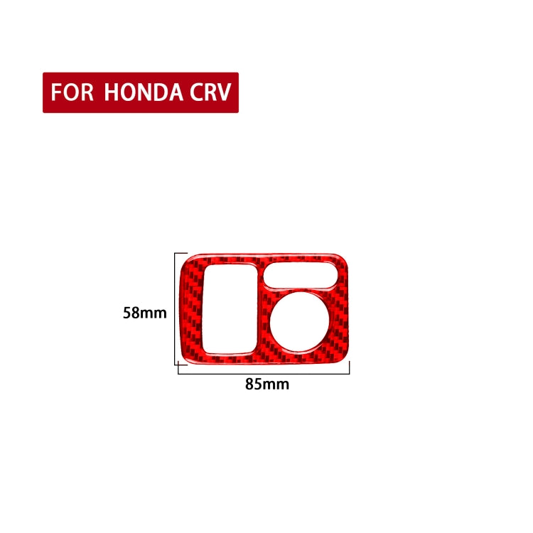 For Honda CRV 2007-2011 Car Carbon Fiber Rear Mirror Adjustment Switch Frame Decorative Sticker, Left Drive, Rear Mirror Adjustment Switch, Left Drive