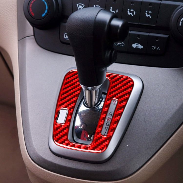 For Honda CRV 2007-2011 Carbon Fiber Car Gear Indicator Frame Decorative Sticker,Right Drive, Gear Indicator Frame,Right Drive